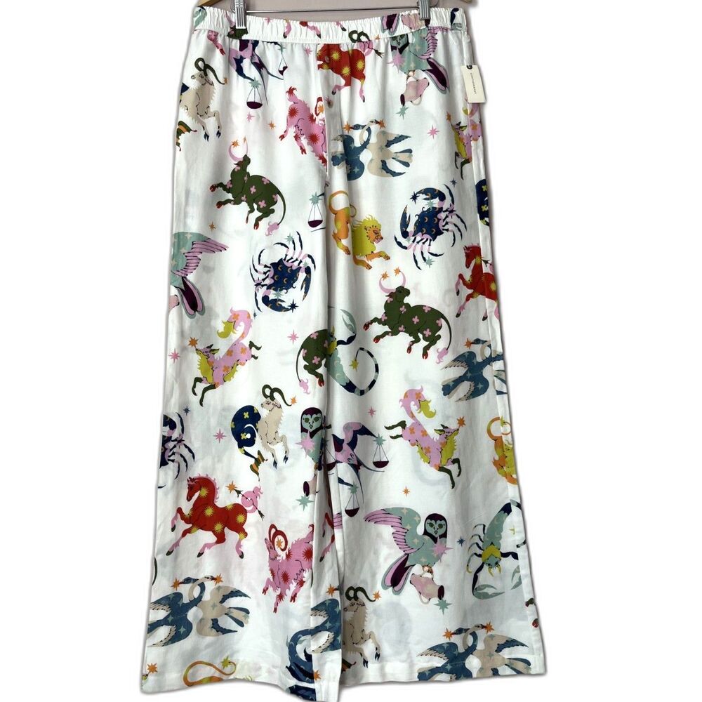 Anthropologie Zodiac Flannel Pajama Pant XL NWT Whimsical Celestial Lounge Boho